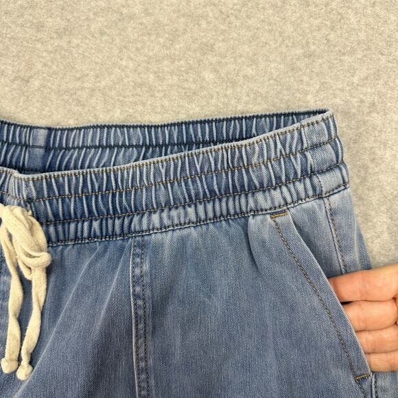 Lane Bryant Denim Short Sz 16 Blue Pull-On Stretch High Rise Plus Light Wash - Picture 4 of 12